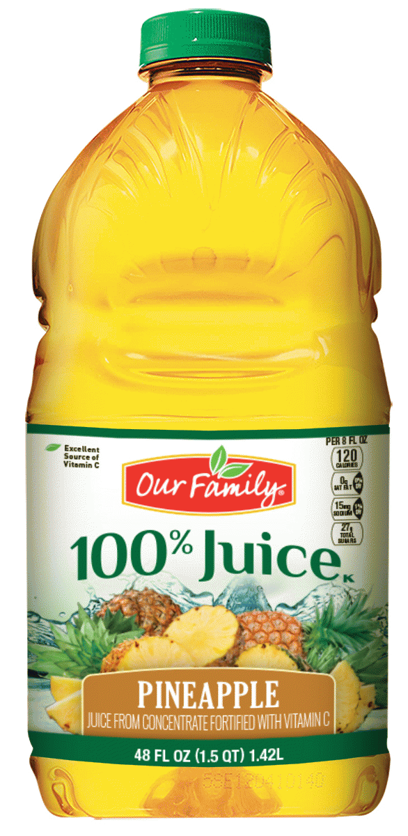 Our Family  pineapple juice from concentrate, 100% juice Full-Size Picture